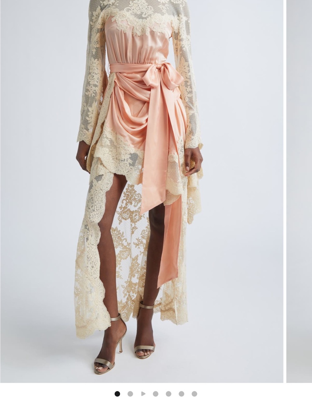 Zimmermann Hypnotic Drape Lace & Satin Dress - Picture 6 of 10